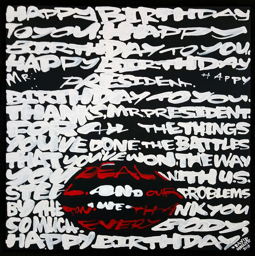 Marilyn Monroe Acrylic on board - 19 x 19 in