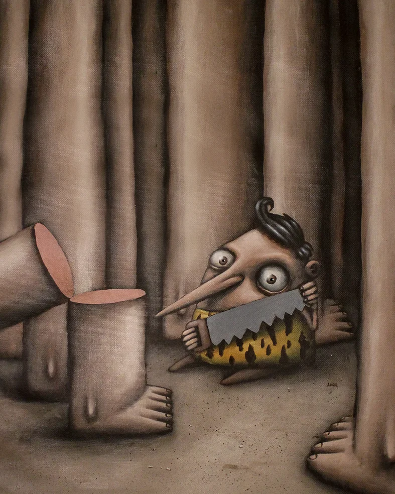 “The growth”, acrylic on canvas, 16” x 20”