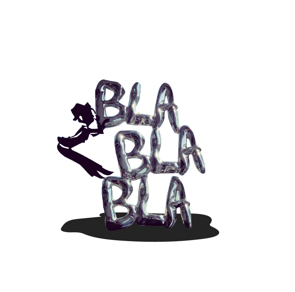 Blablabla - Steel and resin Sculpture - 13 x 12 in.