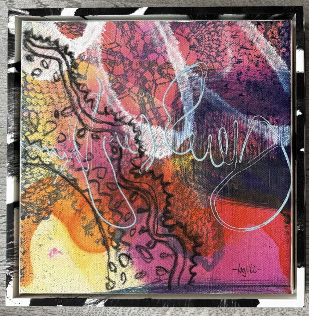 LUMINOUS 7, 10"x10", mixed media on canvas