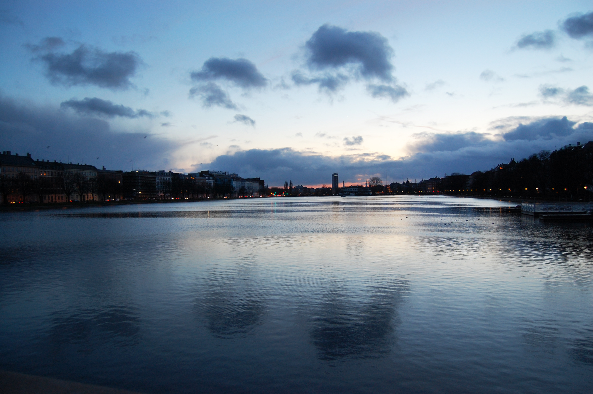 Sunset on the bridge to Nørrebro