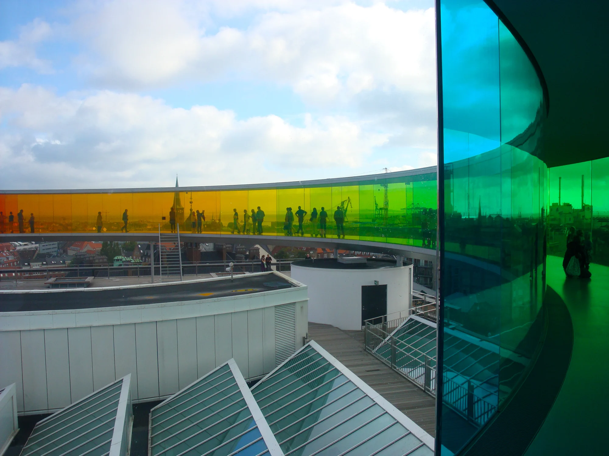 Olafur Eliasson's Rainbow Panorama at the AROS museum in Aarhus