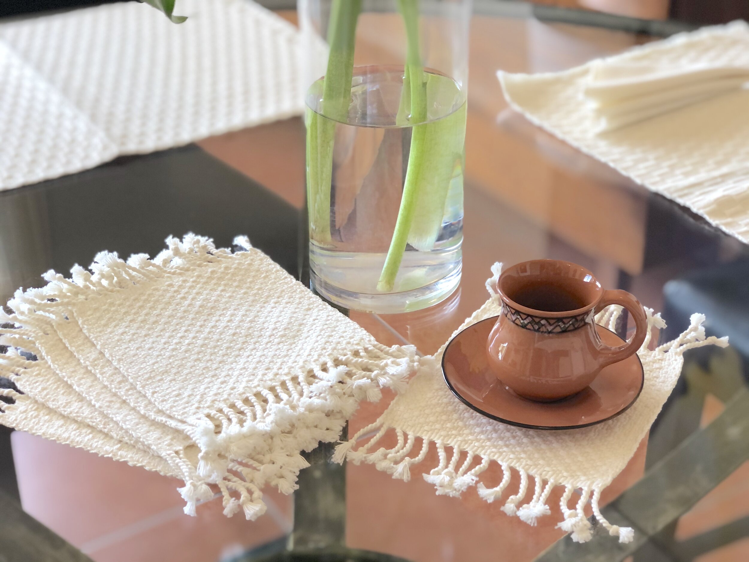 EL VOYAGE Set of 6 Handwoven Cup Holder