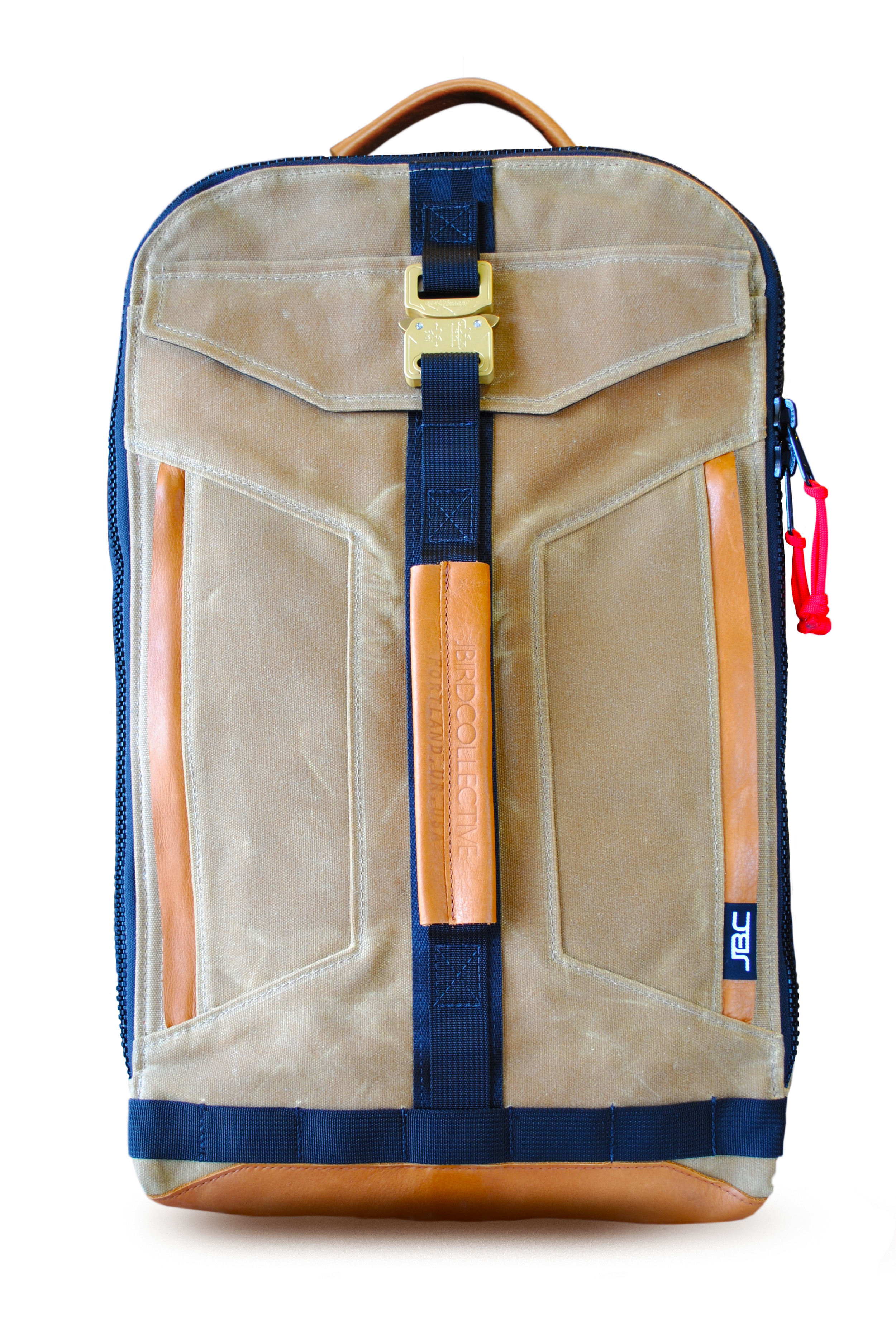 Jbird Collective: The Techpack This pack dares you to ride your motorcycle faster. Its 25liter interior allows you to throw a couple changes of clothes, an extra pair of shoes, a large nalgene and your toiletries without disorganizing your pens, notebooks, laptop and power cords. Its Cobra buckle is manufactured using the highest grade aluminum alloy, brass and steel. They do not corrode, jam, crack or malfunction. Made in Oregon $280 jbirdcollective.com