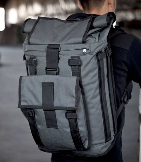 Mission Workshop: Arkiv Field Pack This pack wants it all! It's freaky how customizable this modular industrial-strength pack is. Load it up with removable pockets for a trip around the planet or strip it down for a day at the hot springs. Lifetime warranty. Made in Colorado $209 missionworkshop.com