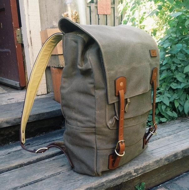 Tomahawk: Waylon This pack rides shotgun in any pickup truck made before the 1980s. It's great for hauling mixtapes, Mexican soda pop bottles, arrowheads, pearl-snap cowboy shirts and everything else charished by uncles. The straps are bridle leather lined with sheepskin for a little cushion. Made in Oregon $350 tomahawkportland.com