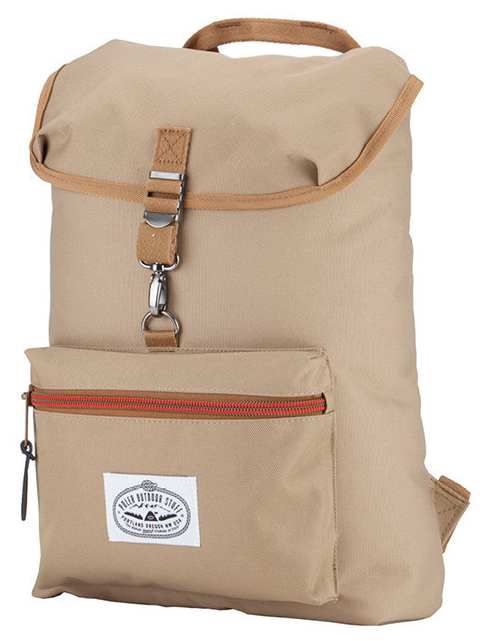 Poler: The Field Pack This pack wants to go on the everyday adventure to school or work, or up a tree to eat a double-scoop ice cream cone. You can fill it with over 114,000,000 camp vibes! Made in China $50 polerstuff.com