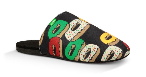 It's a known fact that every balls-out bad-ass rattlesnake-wrangling outdoorsy freak takes 1-2 hours everyday to lazy around like a human donut. Give the gift of glaze with these slippers by Sanuk .