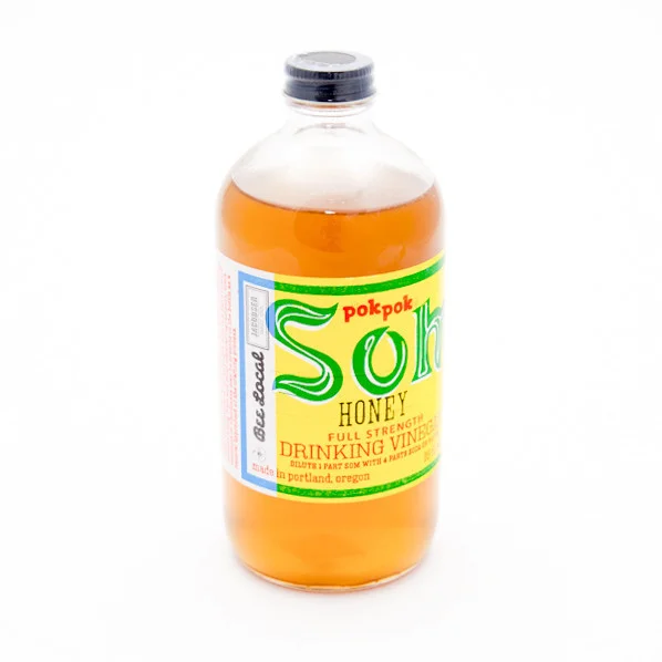 This Som stuff by Pok Pok with Bee Local honey is weird and delicious! It's like taking your mouth on a hot air balloon ride over a grand canyon made of flowers and fire works.