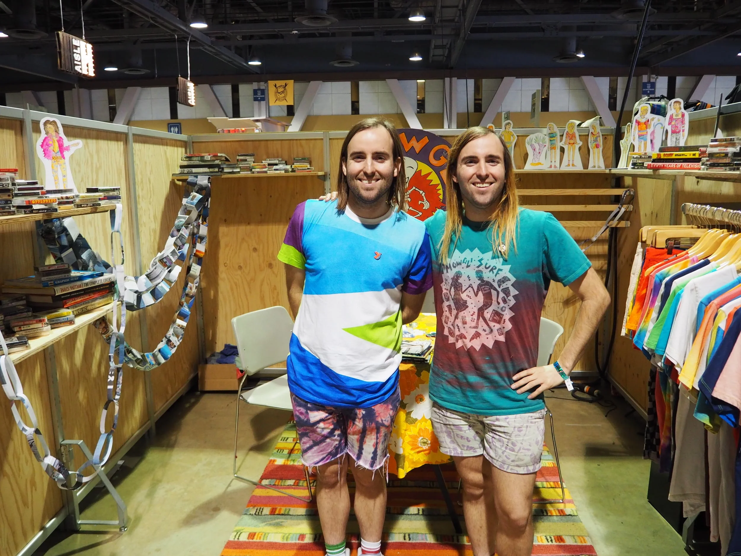 Mowgli Surf: These brothers have so much fun it’s oozing out of their eyes. Their hand-colored goods are also oozing with fun. My favorite shirt from their collection just said “Southern California” in some airbrush-colored hand lettering.