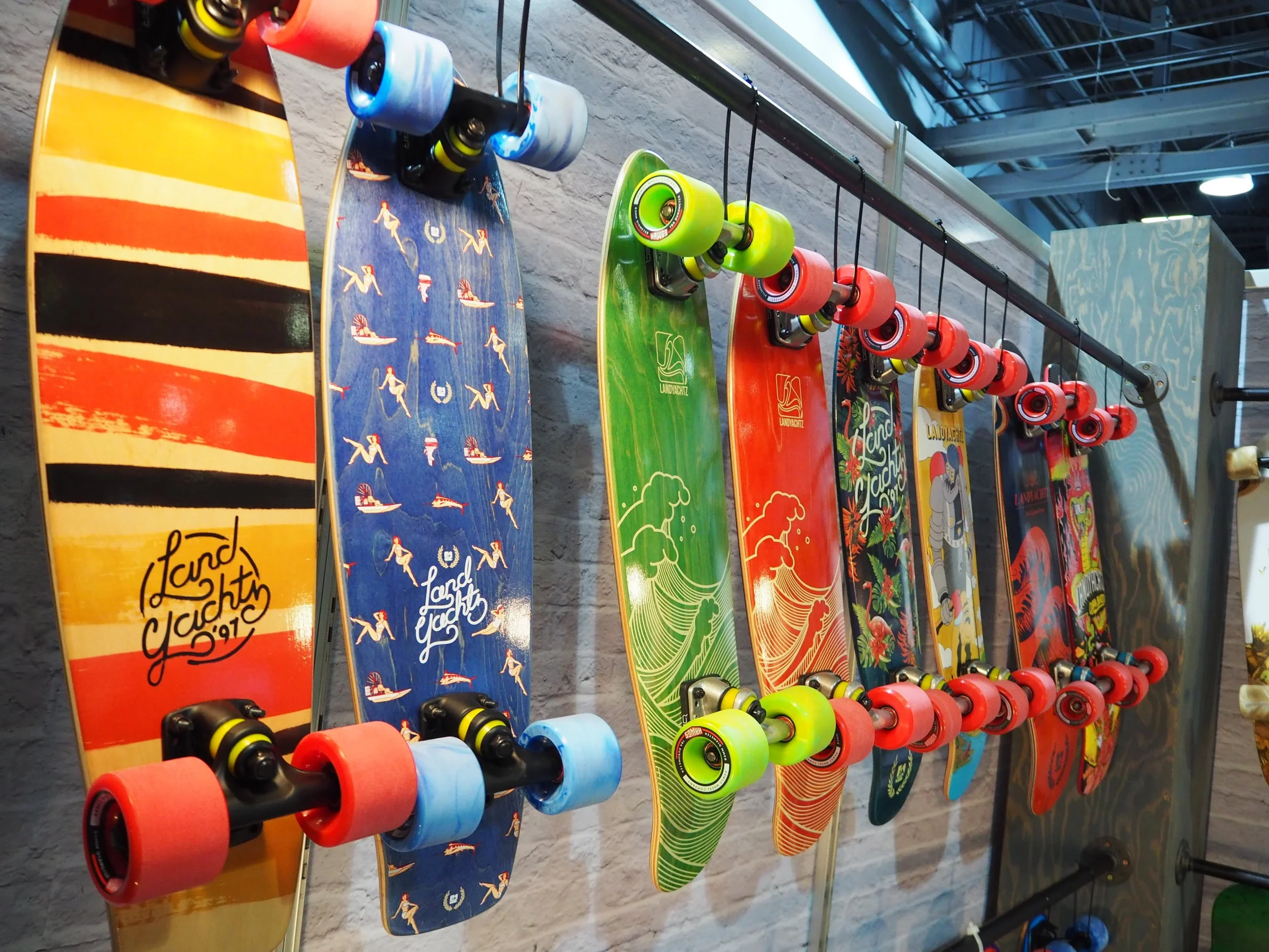 Landyachtz: Wooden skateboards come from trees, that’s why these sweet Canadians are planting a tree for every board that sells now. Looking over their huge new stock of boards I can tell they’re going to plant a lot of trees.