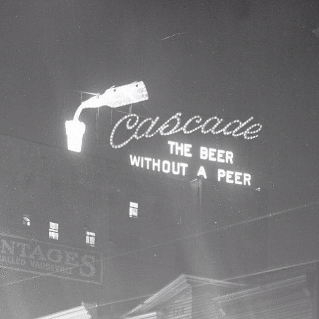Sign For Cascade Pale Ale, Regent Hotel, East Hastings Street, 1910