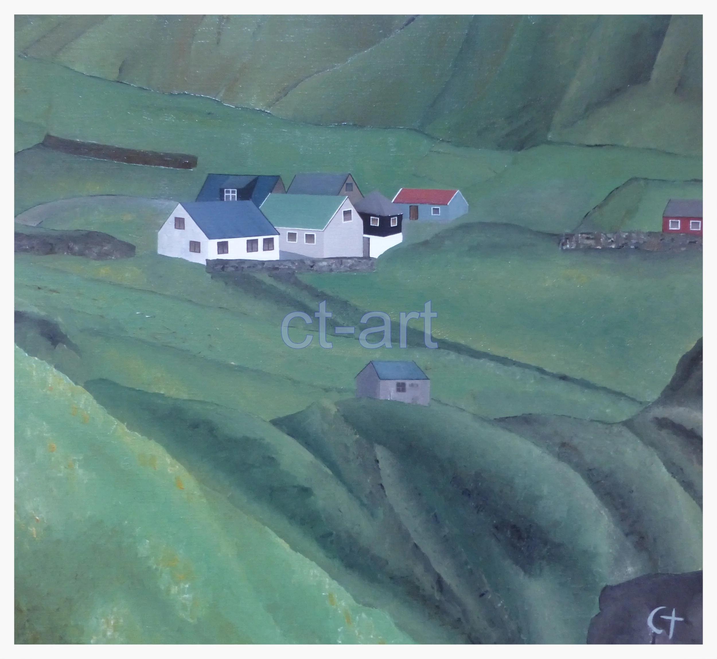 Sommer i bygden - 55 x 60 cm