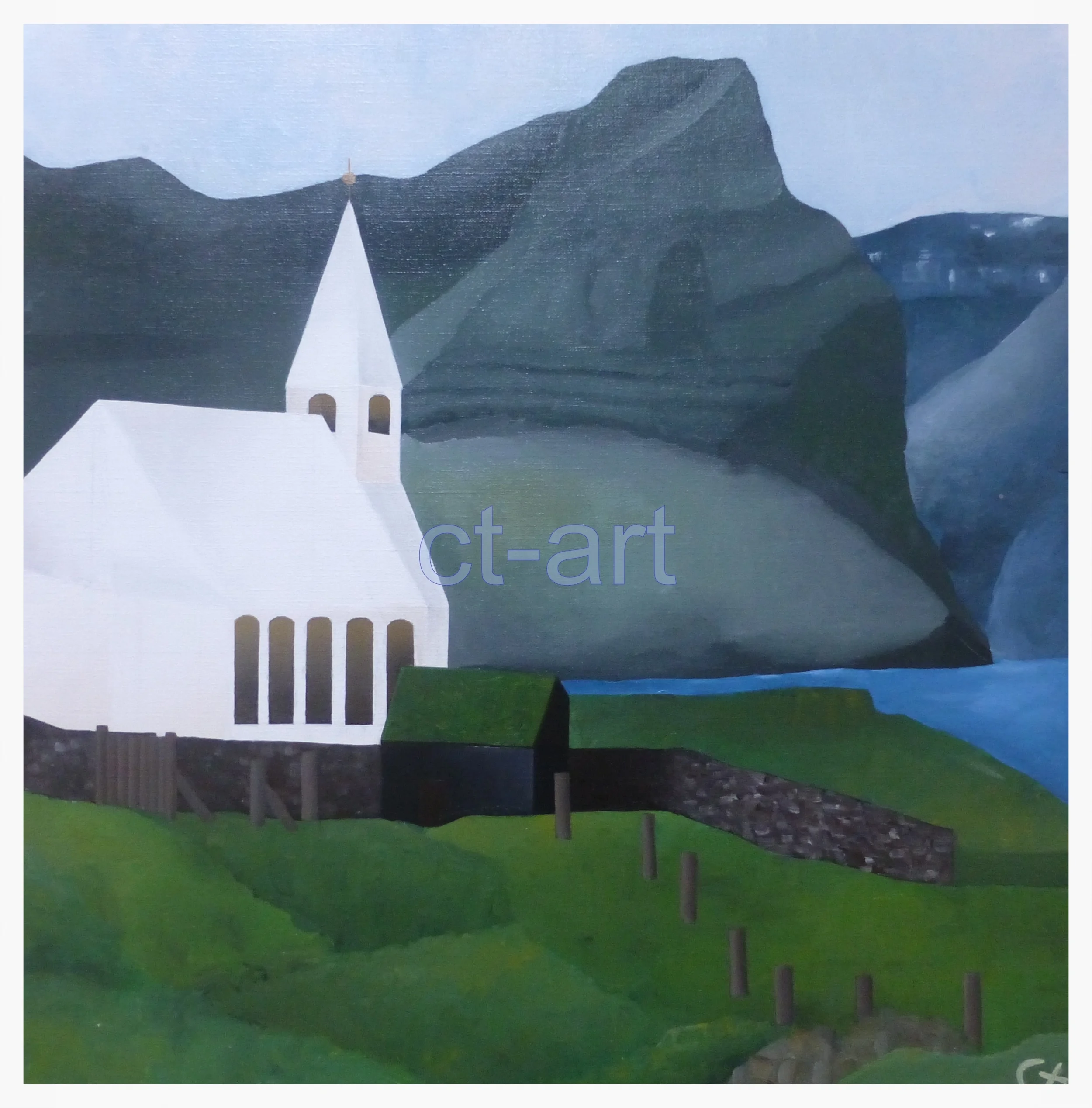Kirke - 65 x 65 cm