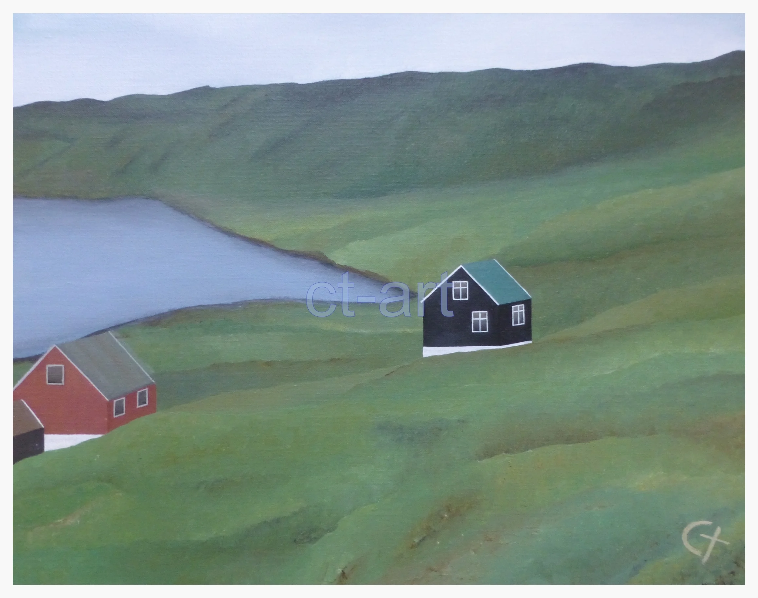 Let lys over indmarken - 40 x 50 cm