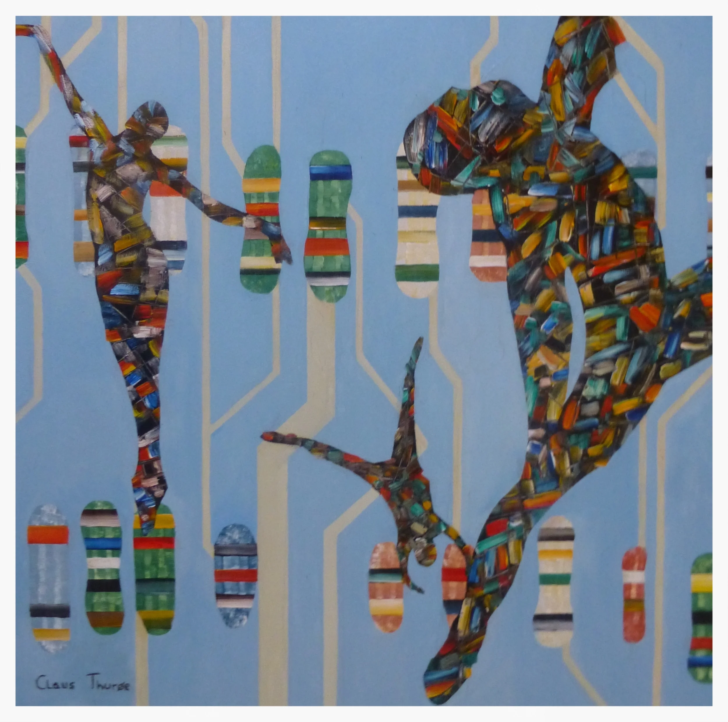 "E-Links" - 70 x 70 cm - 2500 kr.