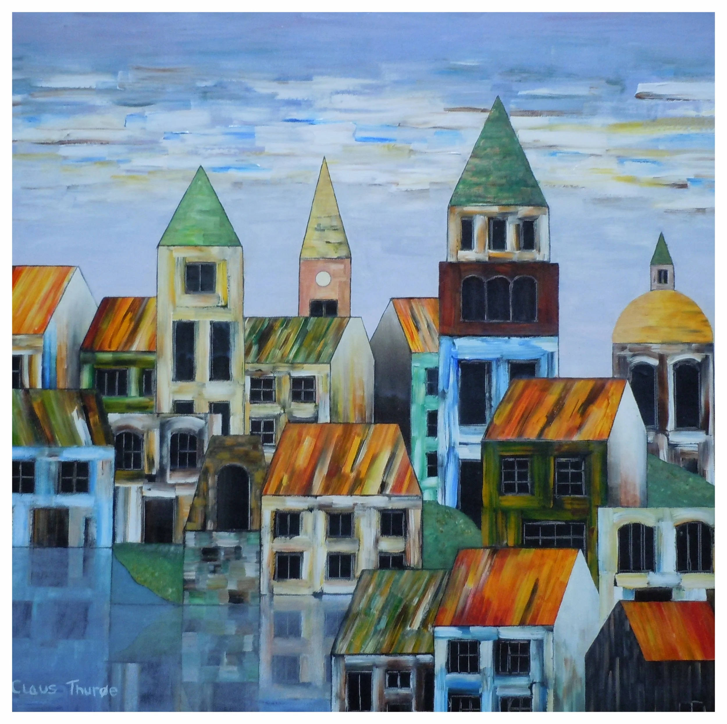 Soft City Light - 60 x 60 cm