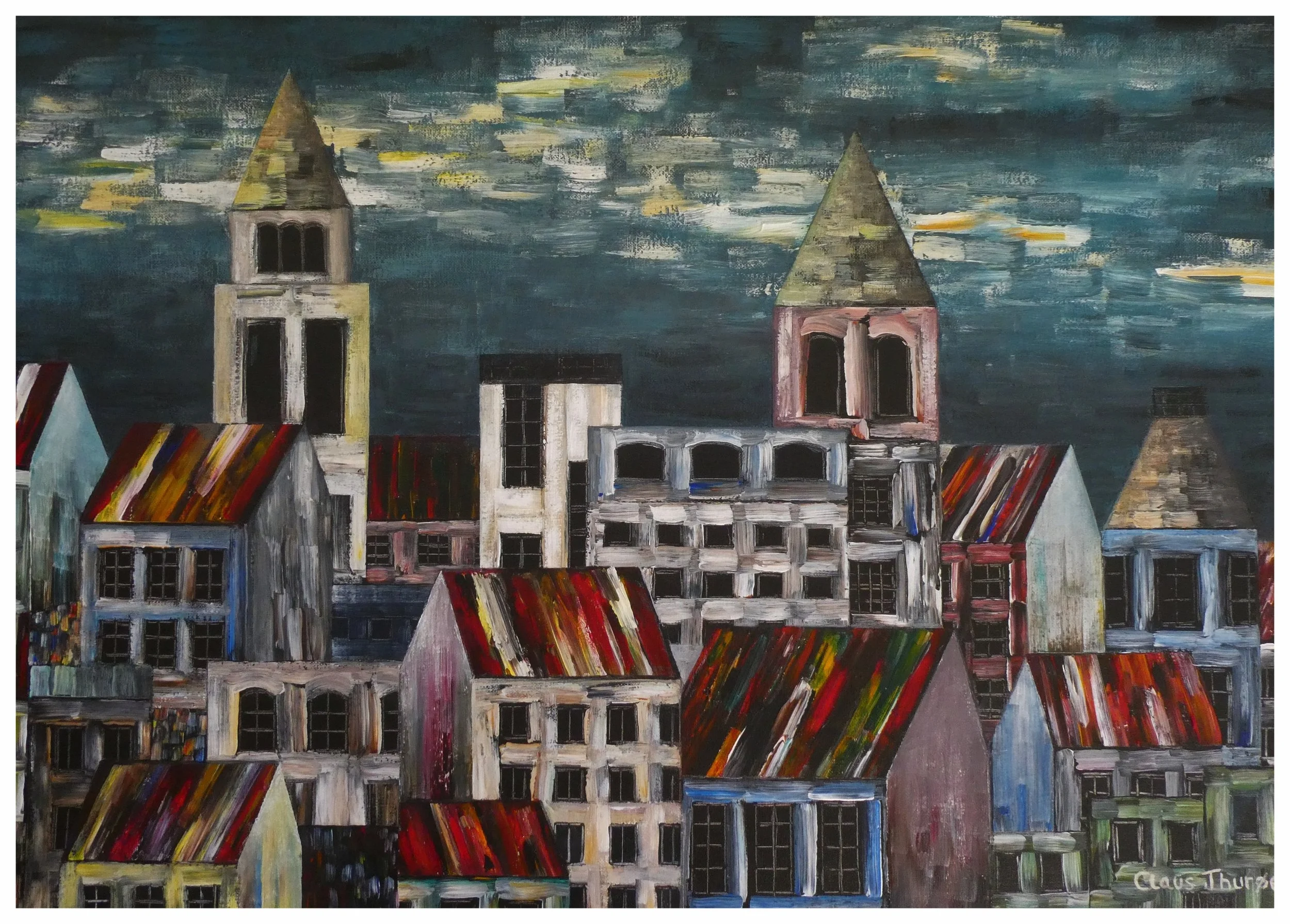The City on the Edge of Tomorrow - 50 x 70 cm
