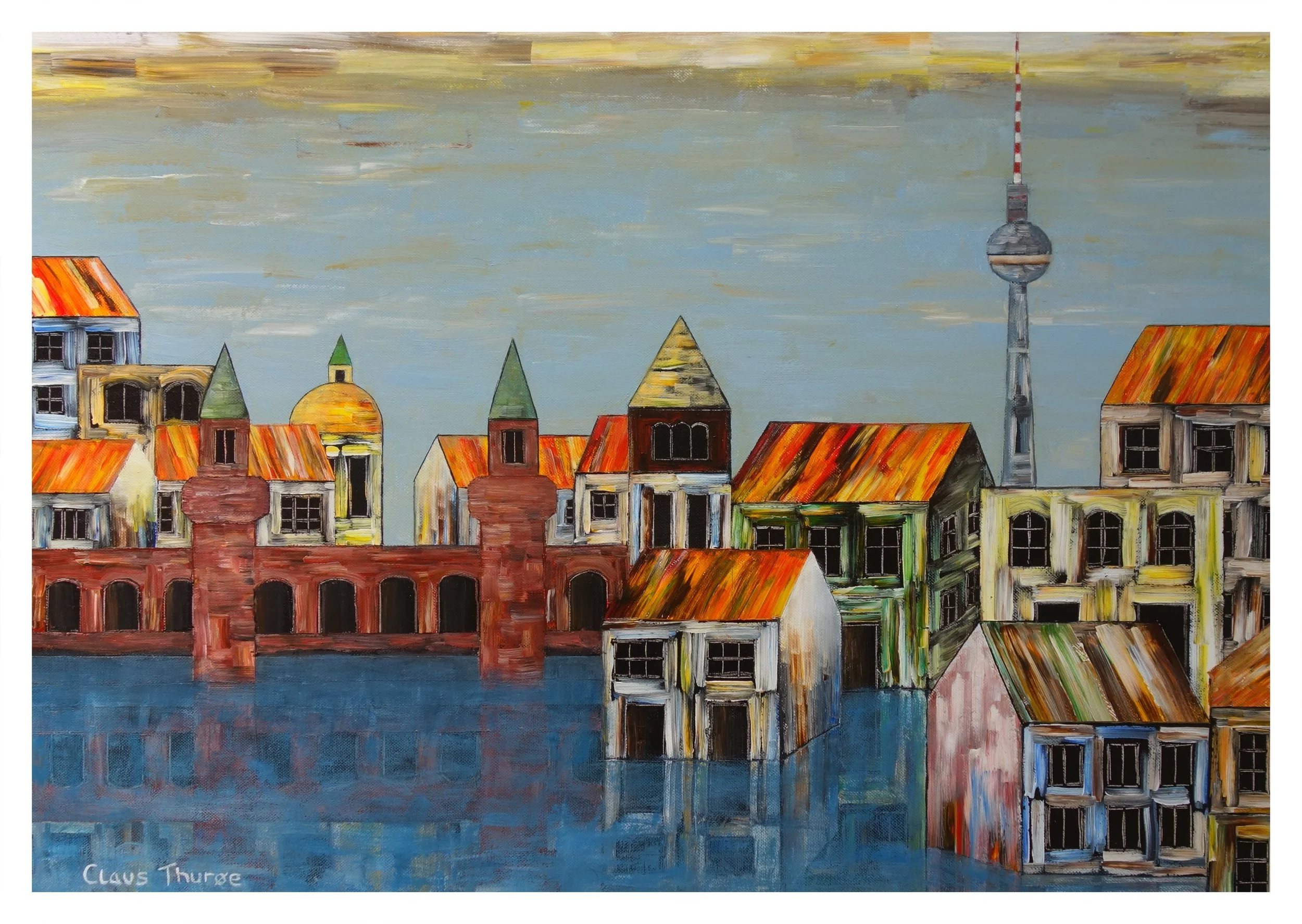 Blick über die Spree, Berlin - 50 x 70 cm