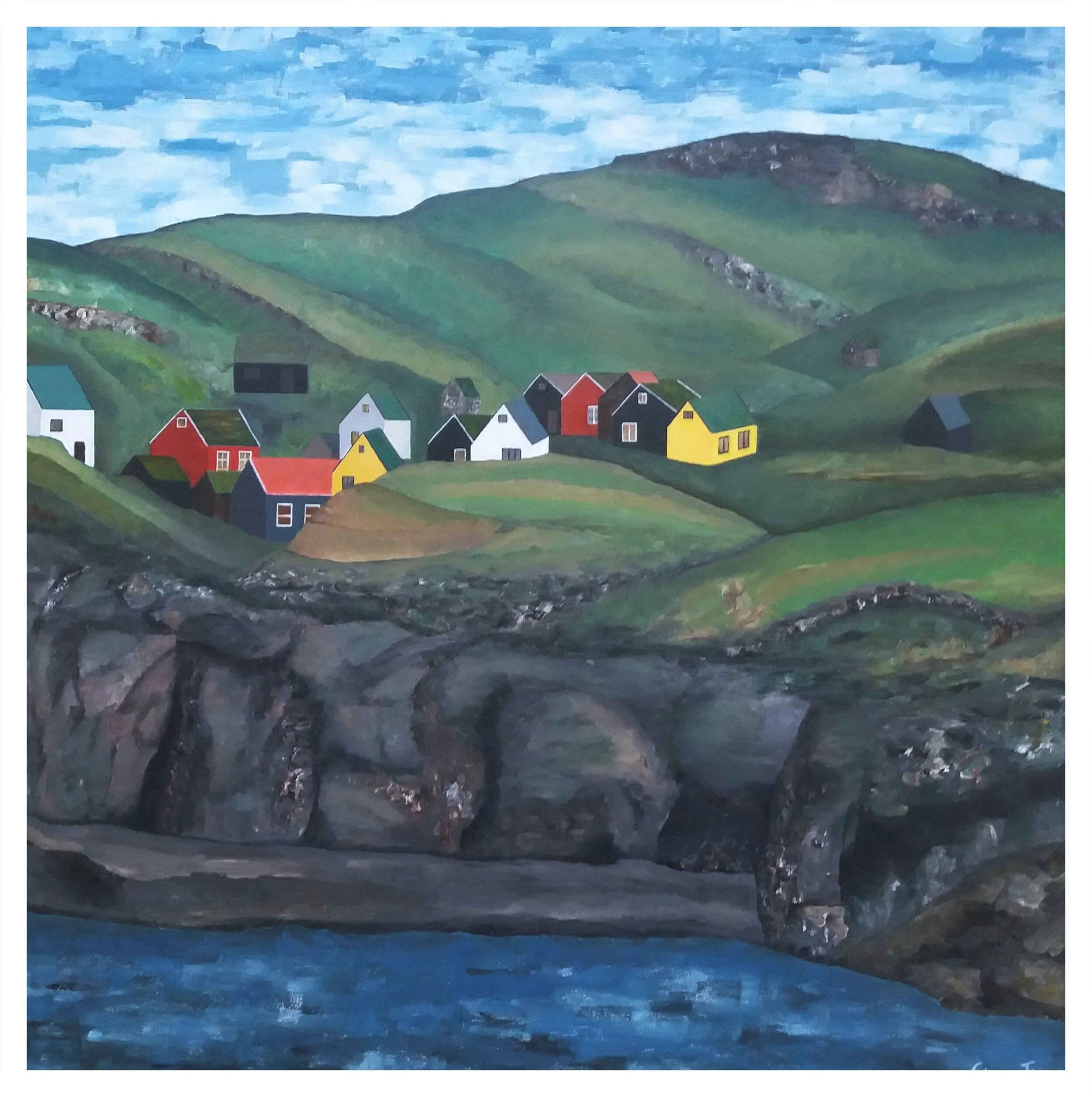 Mykines - 80 x 80 cm