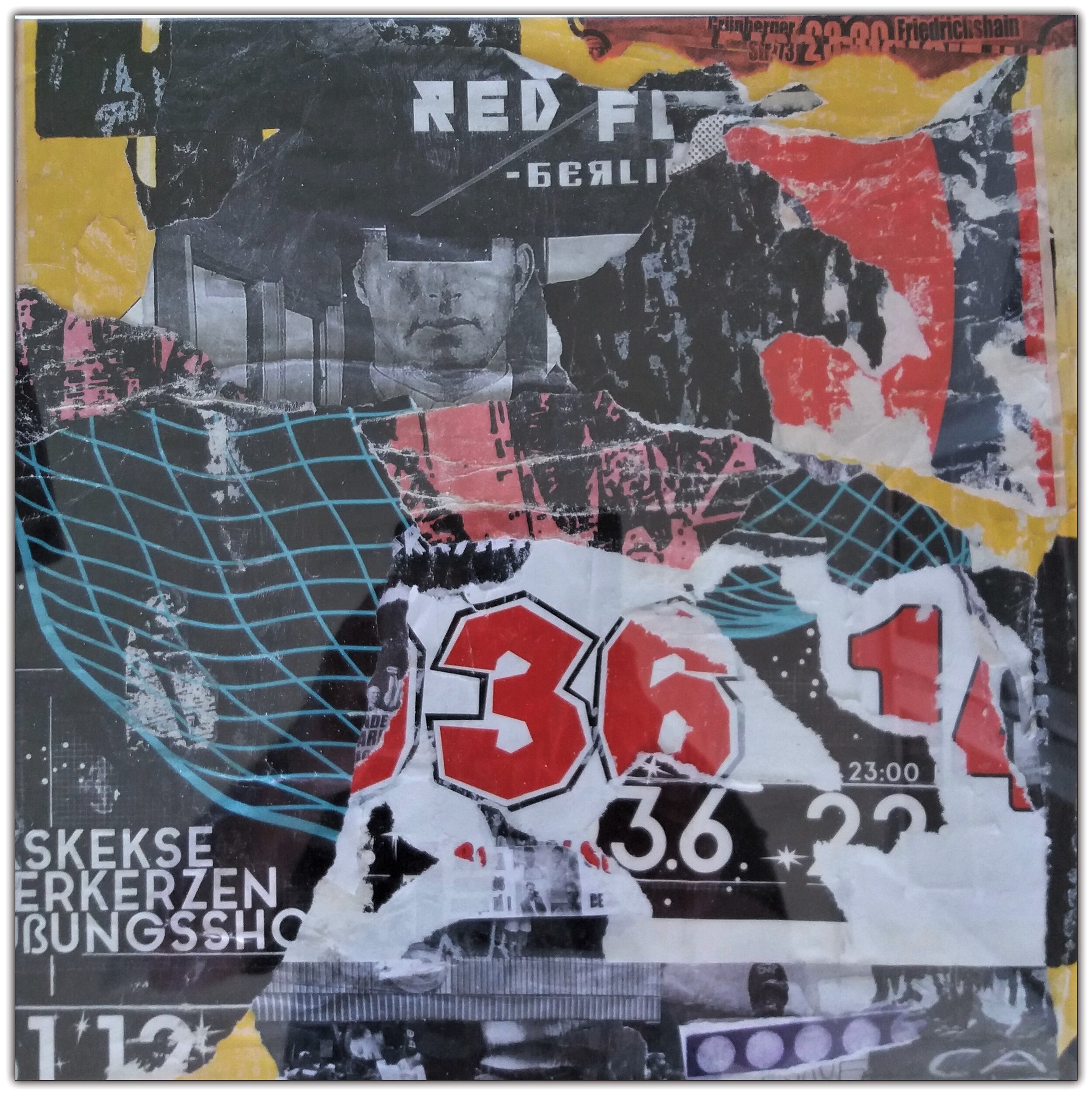 Street Poster Art - Berlin 2020 No 2. - 32 x 32 cm