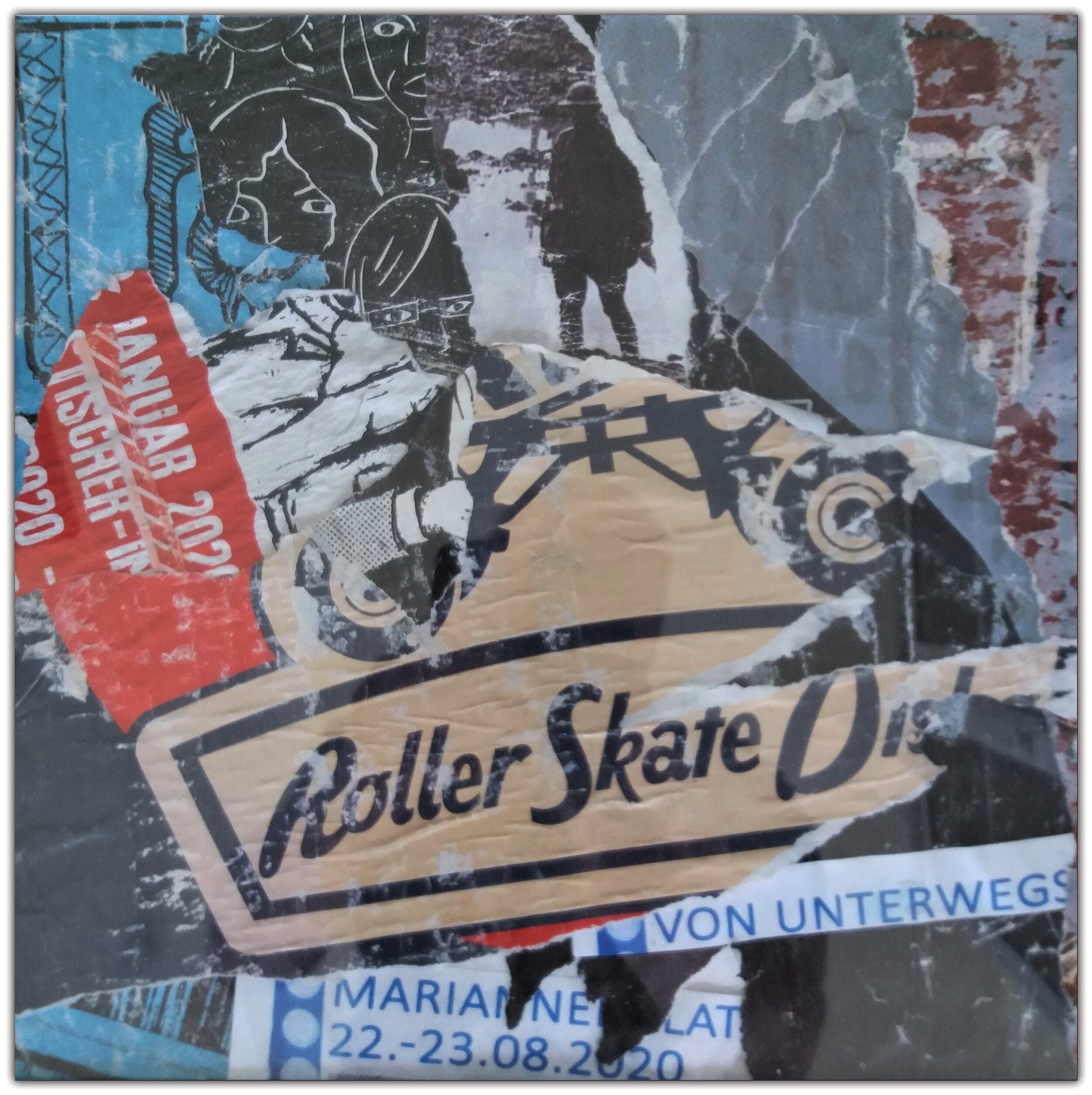 Street Poster Art - Berlin 2020 No. 1 - 32 x 32 cm