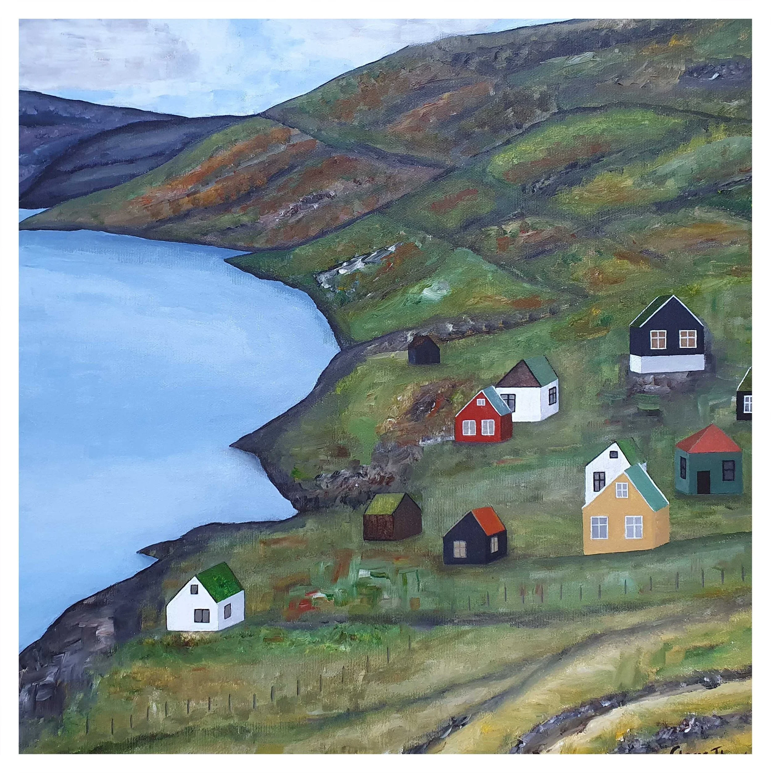 Ankomst - 60 x 60 cm