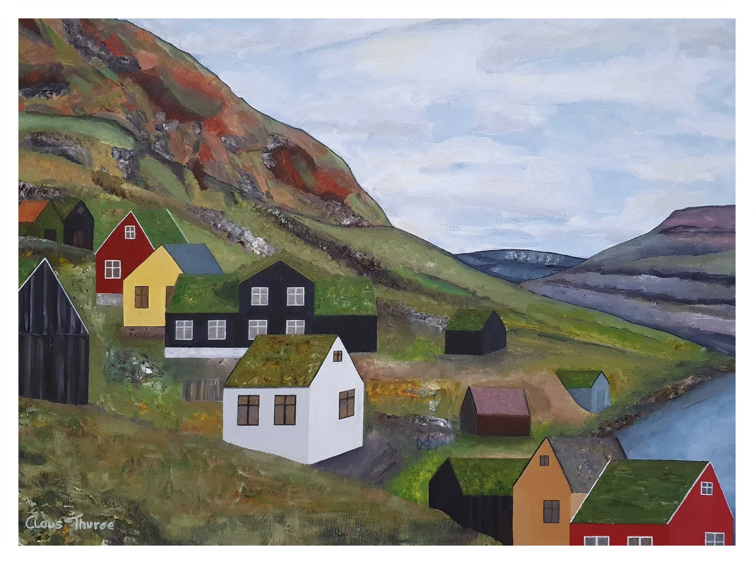 Bjergene - 80 x 60 cm