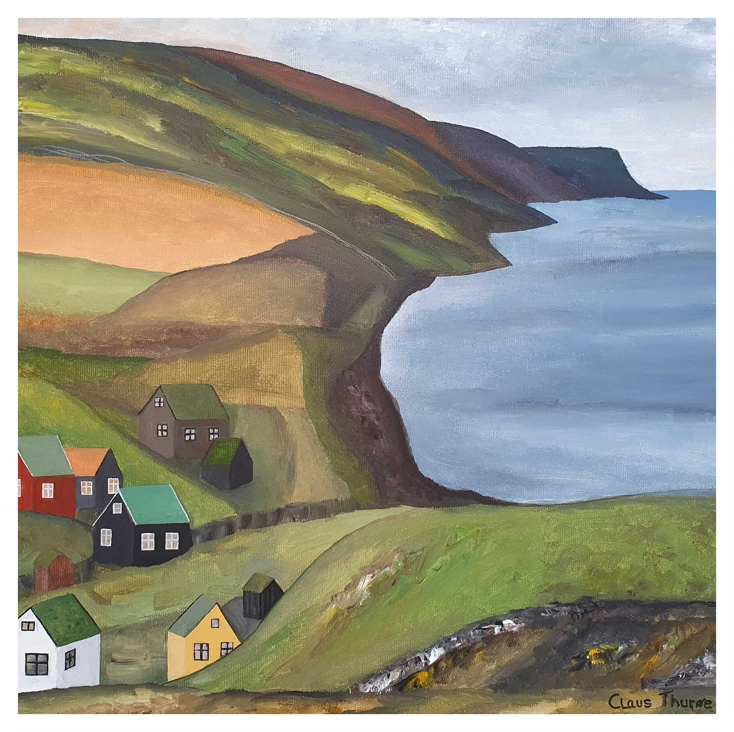 Kystlinjen - 50 x 50 cm