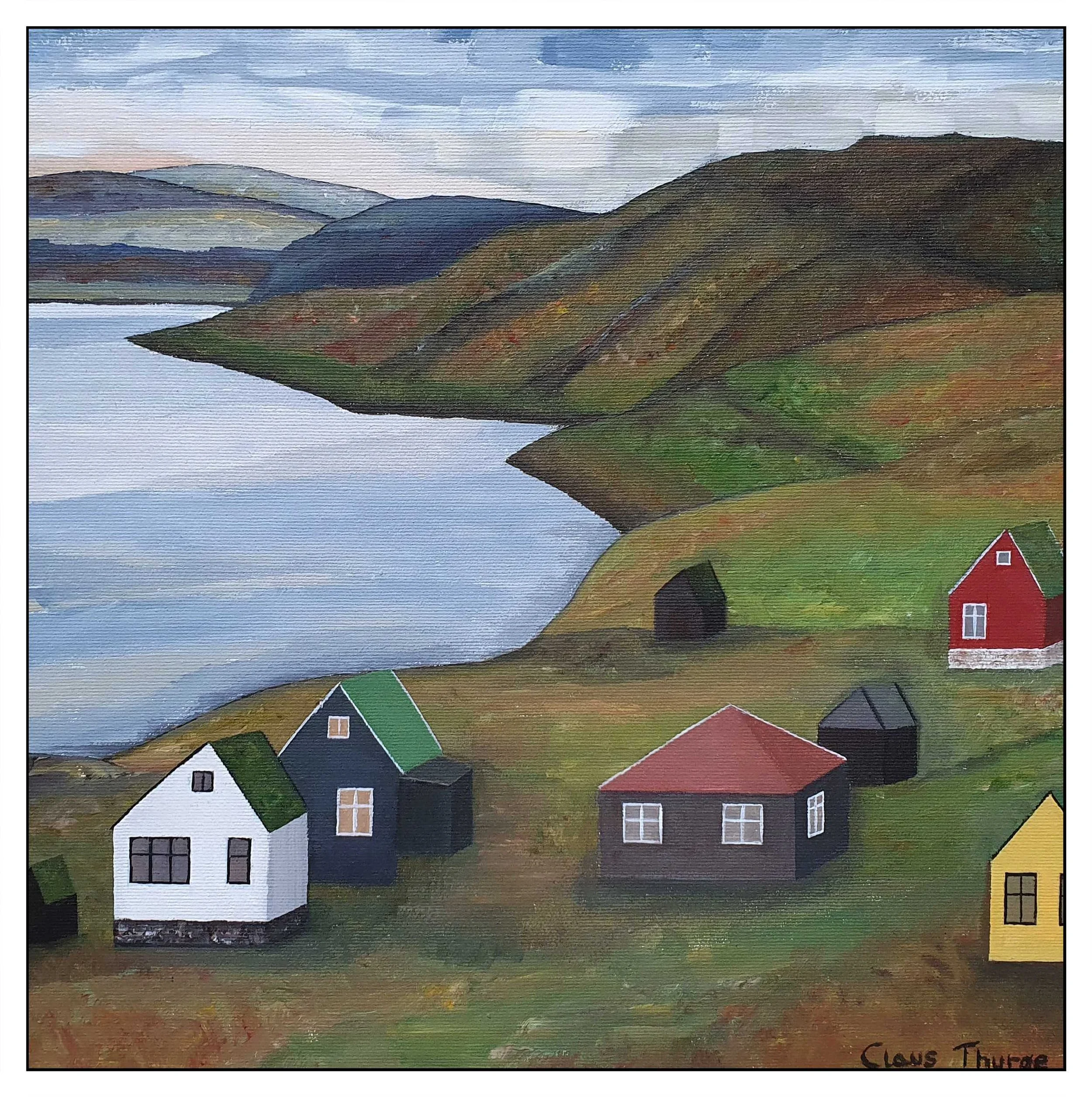 Aftenlys - 40 x 40 cm