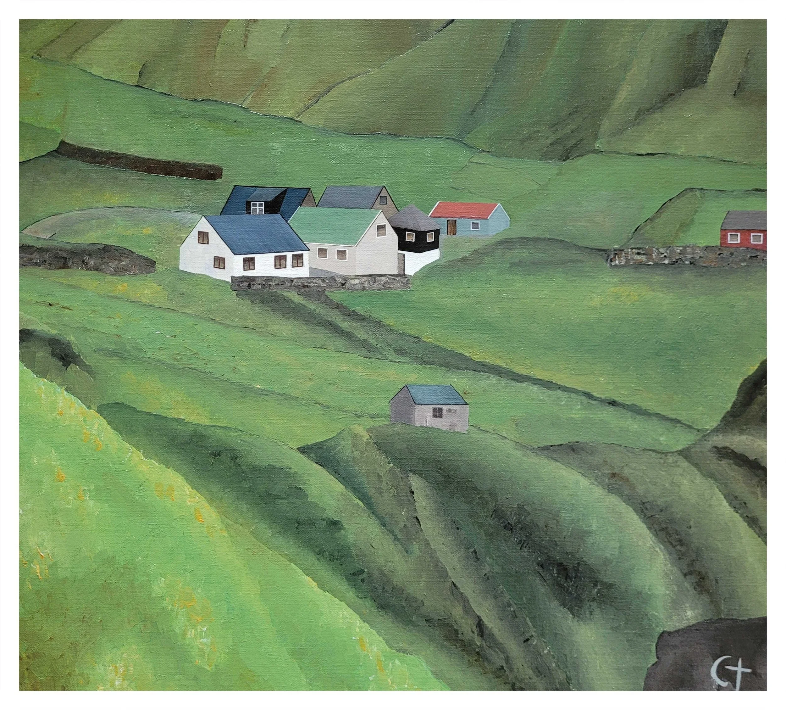 Sommer i bygden - 60 x 55 cm