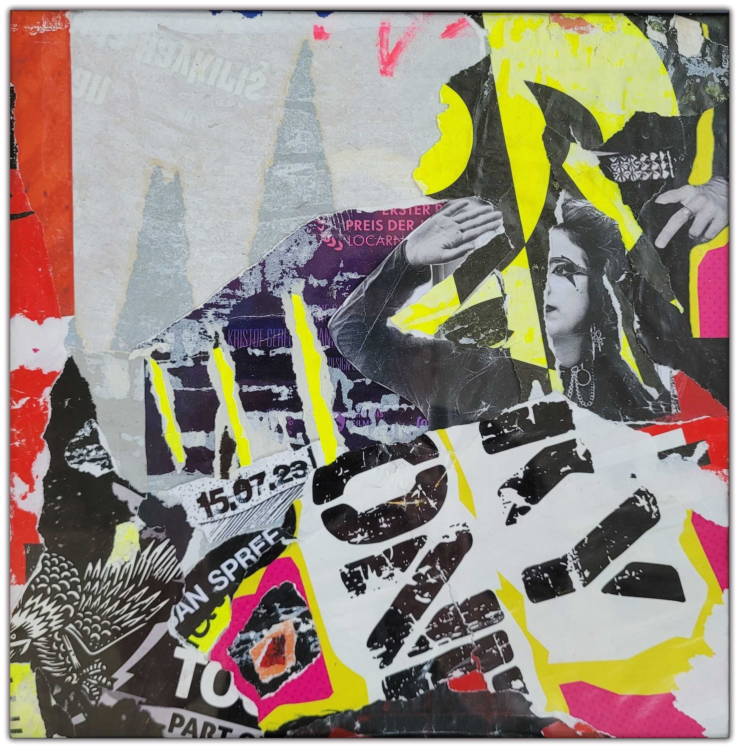 Street Poster Art - Berlin 2023 No 1. - 32 x 32 cm