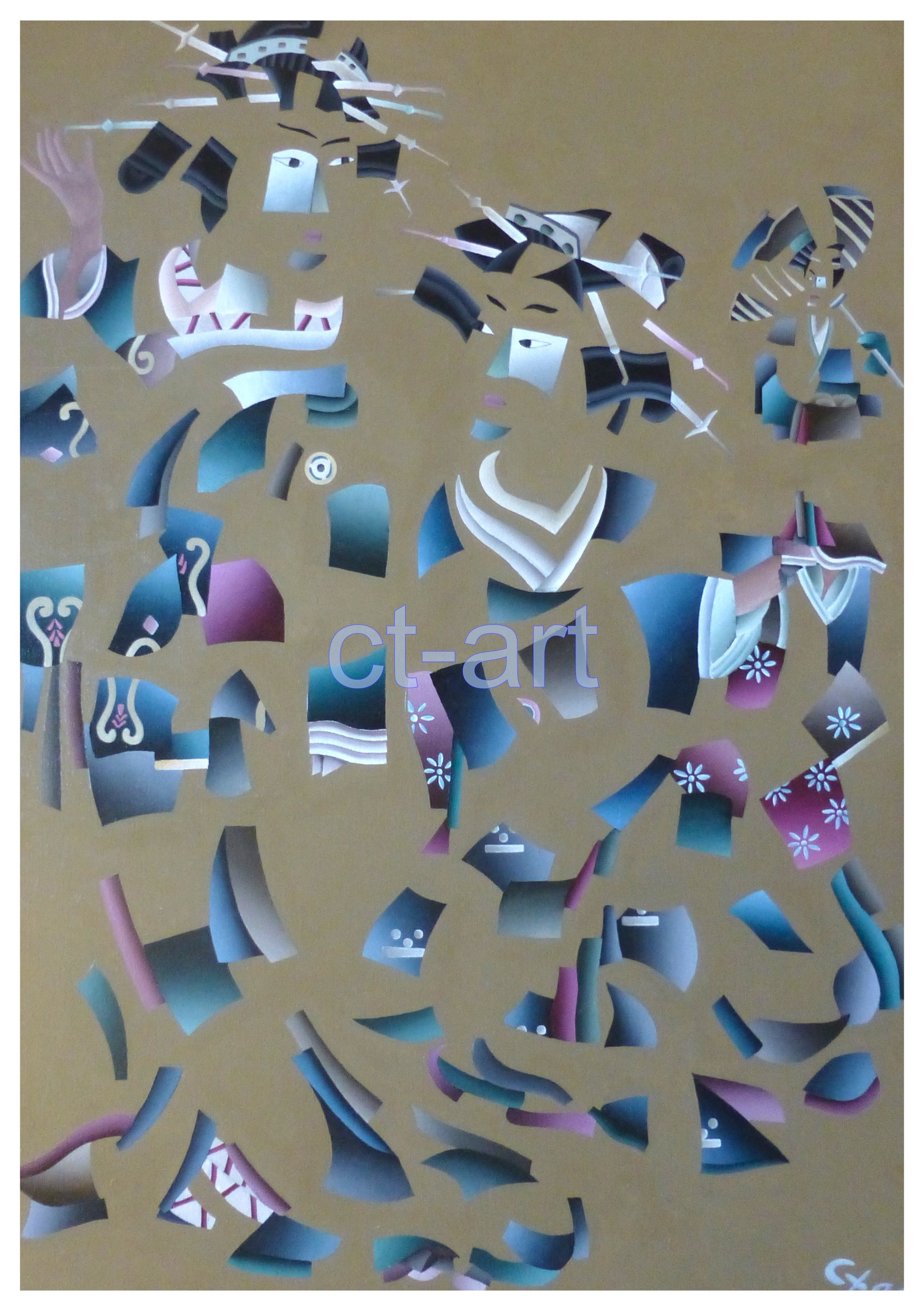 Geisha - 105 x 75 cm - 500 kr.