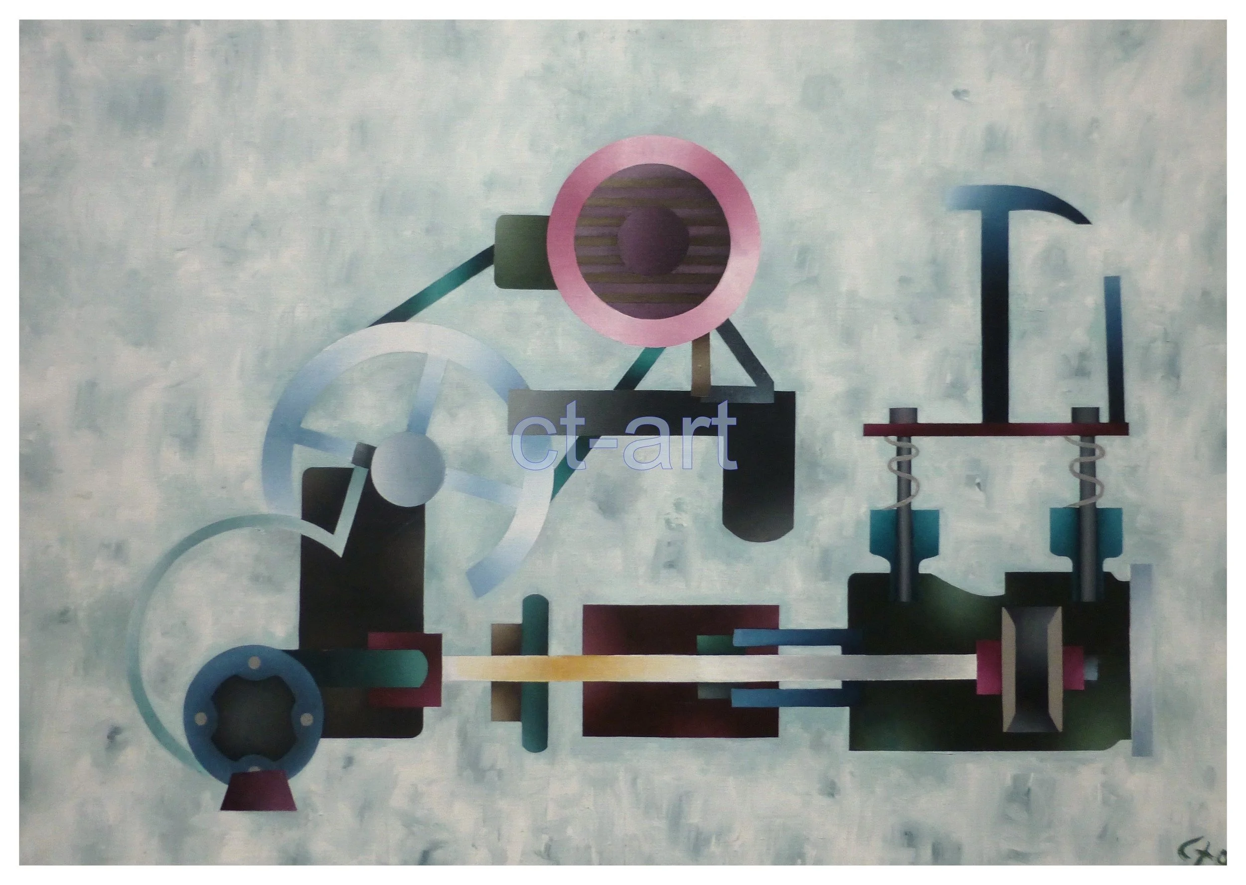 Stempelpumpe - 120 x 85 cm - 500 kr.