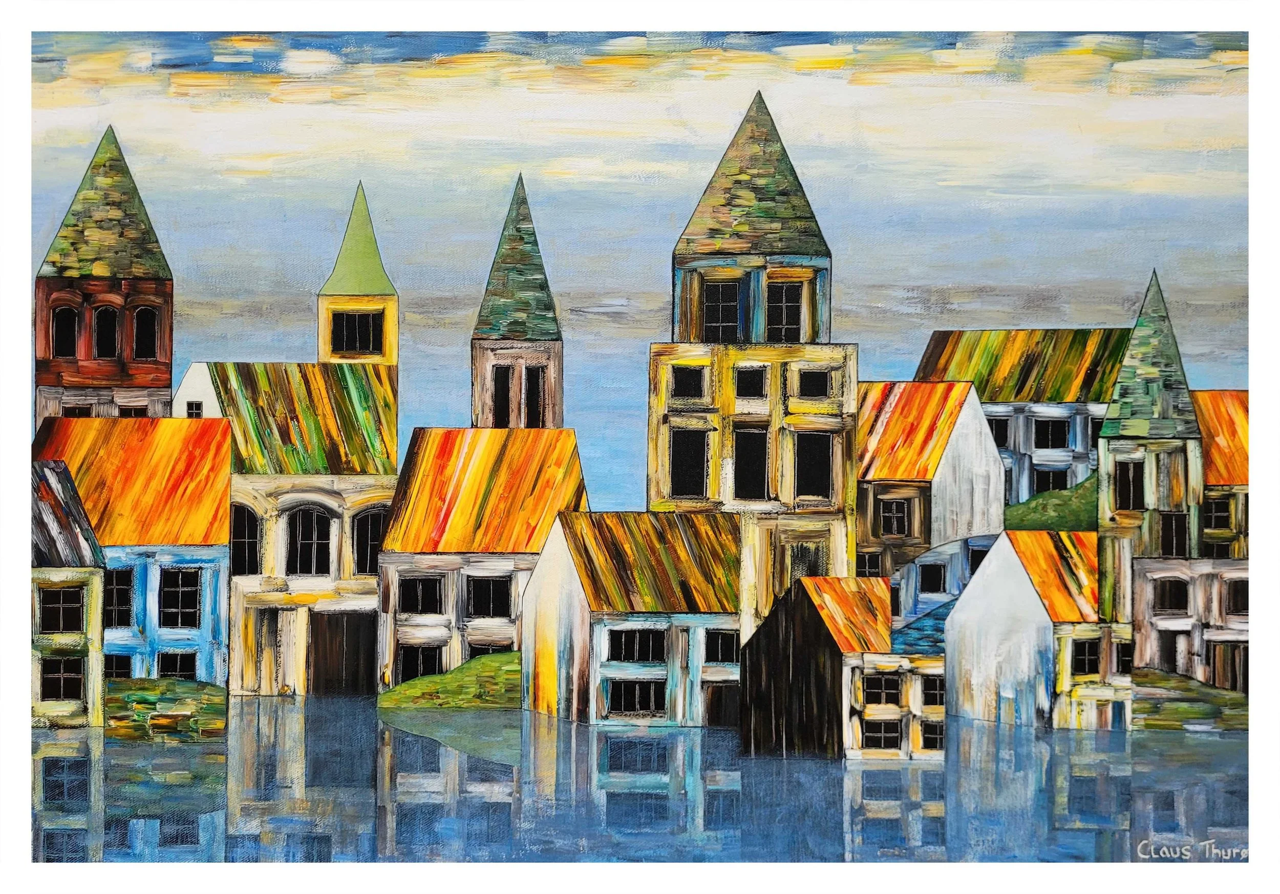 Light Towers - 80 x 100 cm