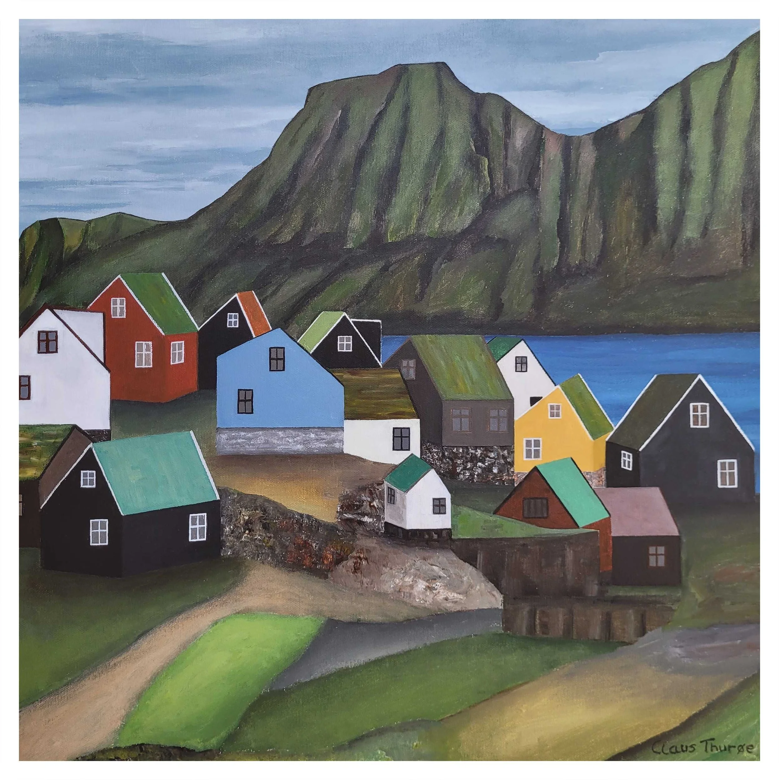 Bygden i udkanten - 60 X 60 cm