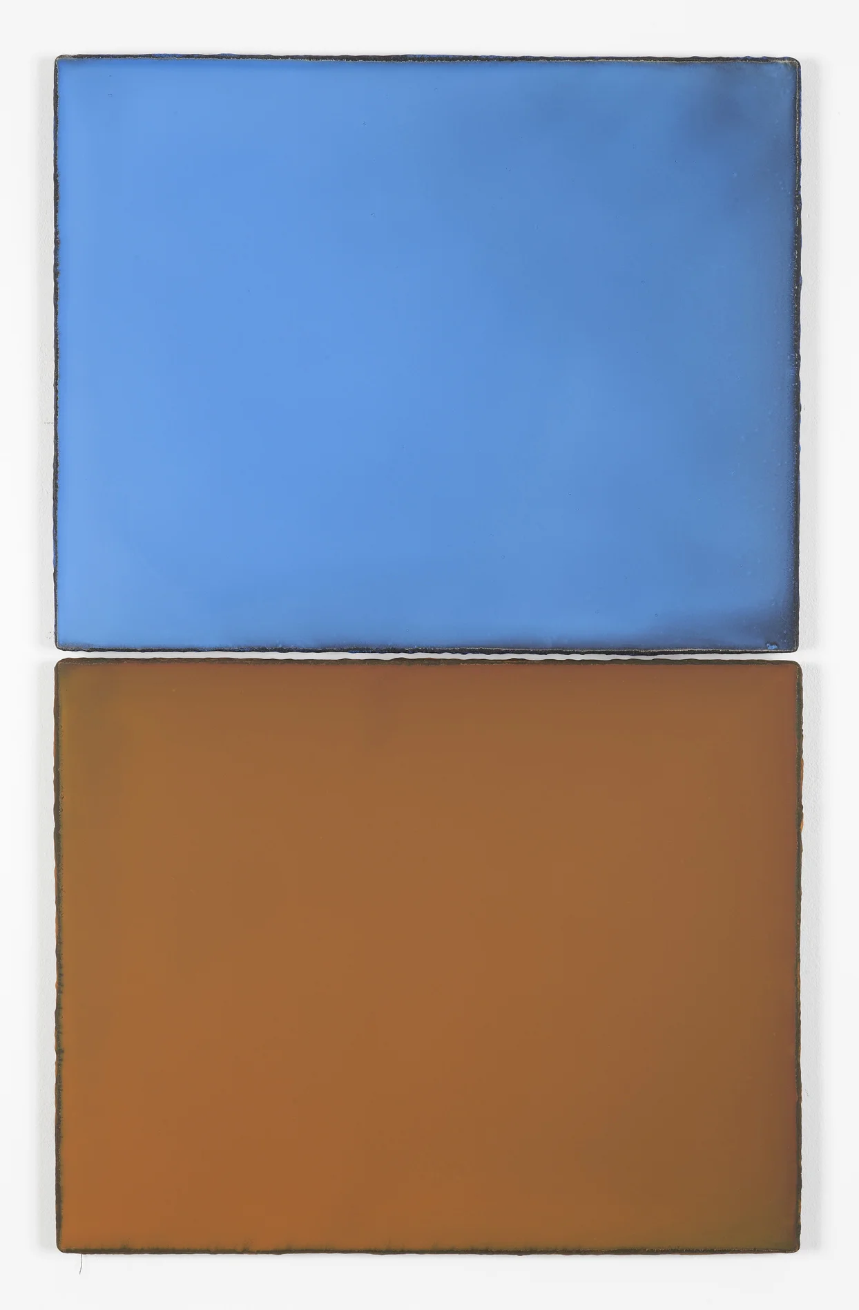 Untitled 2012 Oil on gesso board 2 parts, each: 40 x 50 cm / 15.7 x 19.6 in overall: 80 x 50 cm / 31.4 x 19.7 in 