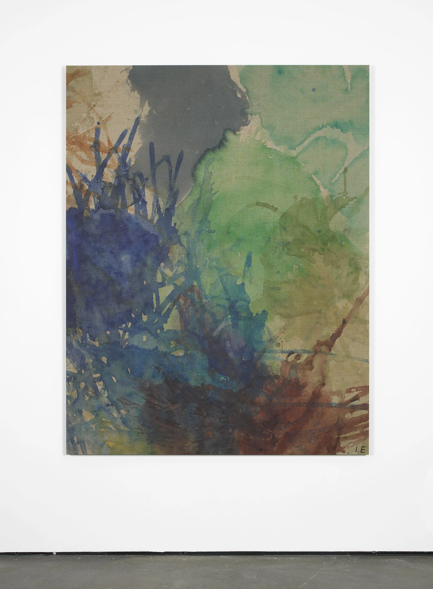 Tracks (Parachute) 2013 Acrylics and ink on primed linen 180 x 140 cm / 70.8 x 55.1 in