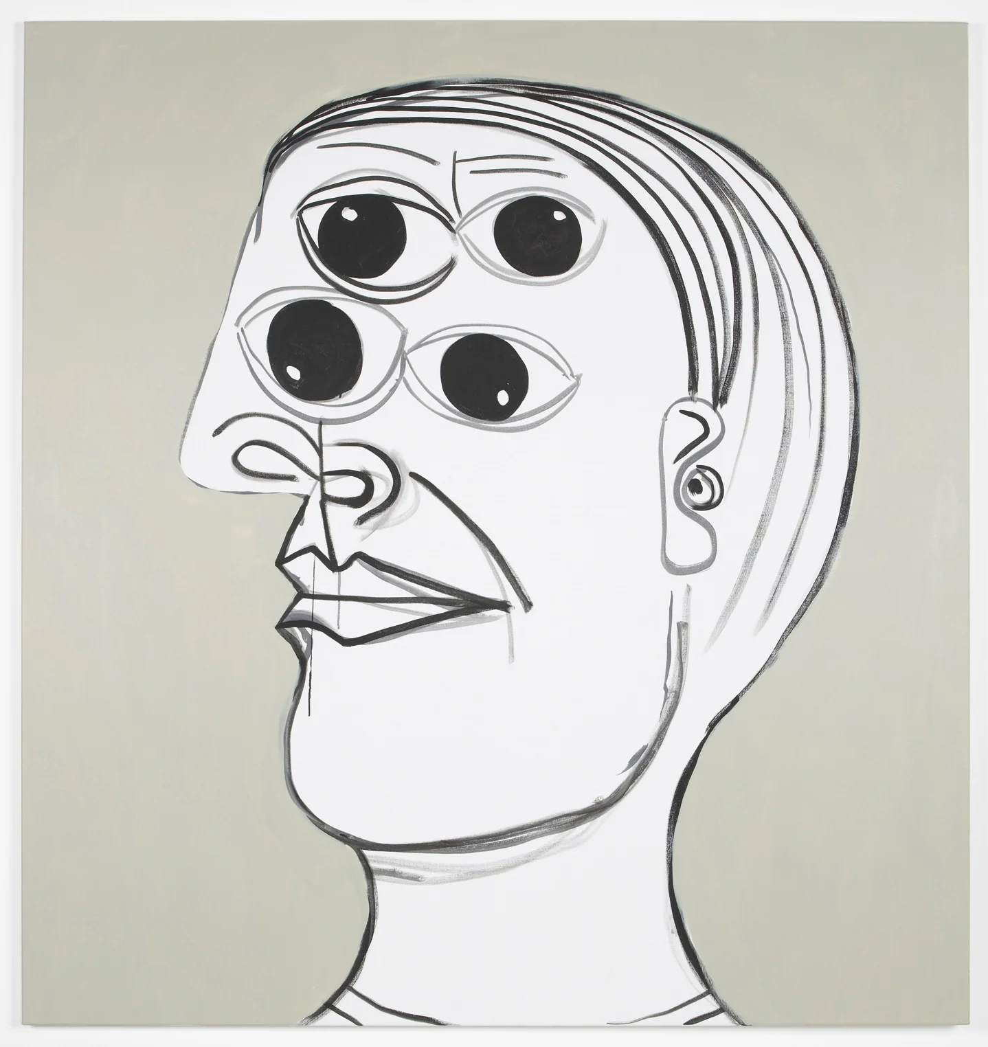 Four Eyes 2012 Acrylic on canvas 160 x 150 cm / 62.9 x 59 in 