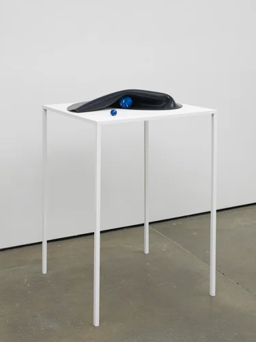 Vanessa Safavi Ourselves in black holes like small silences (sculpture) 2013 Silicone, pigment, balls Dimensions variable