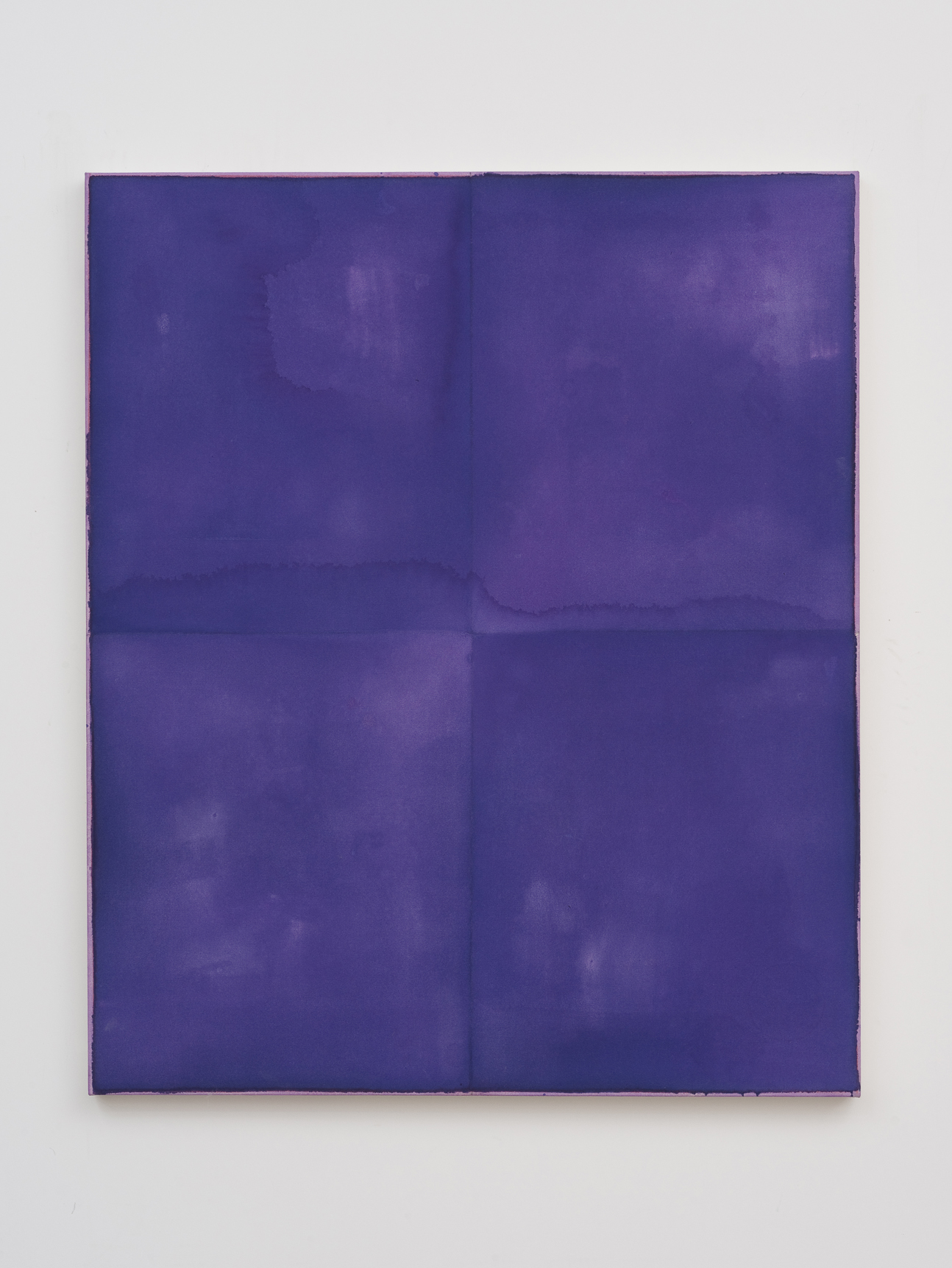      Violet Example   Monochrome / individually treated quadrants   2013   Acrylic and pencil on canvas:&nbsp;  127 x 106.8 cm / 50 x 42 in  