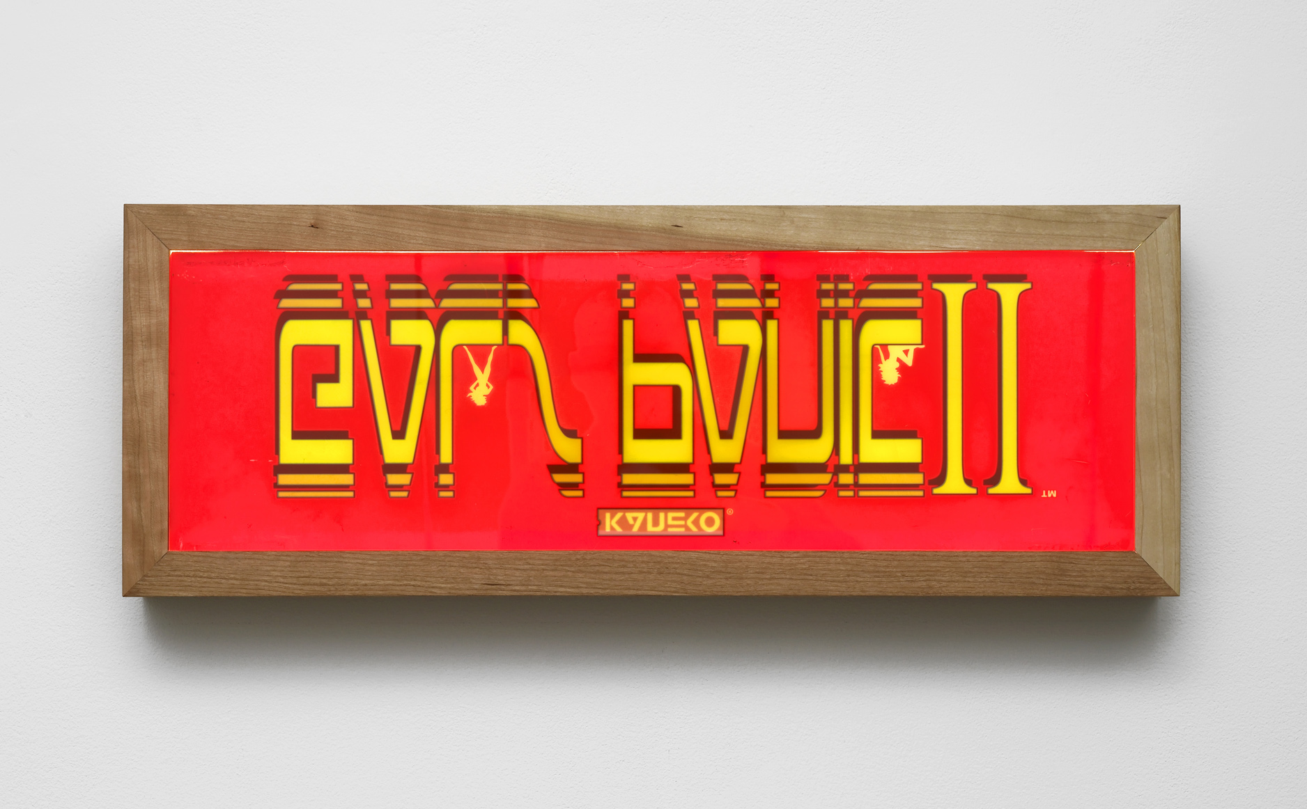      Untitled (Galls Panic II)   2013   Arcade marquee, lightbox   25.5 x 68.5 x 10 cm / 10 x 27 x 3.9 in  