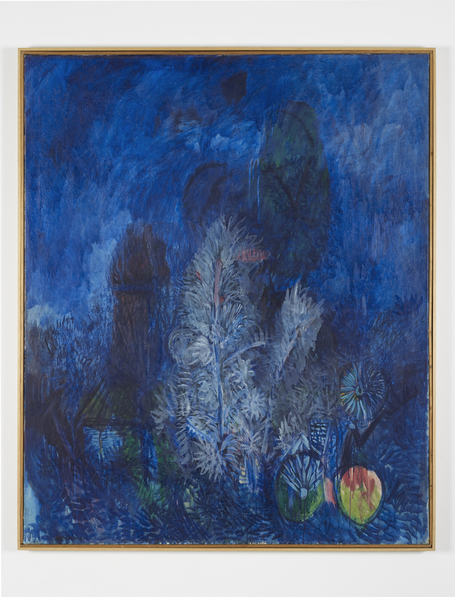     Blaue Landschaft  1962  Oil on canvas  140 x 115 cm / 55 x 45.2 in 