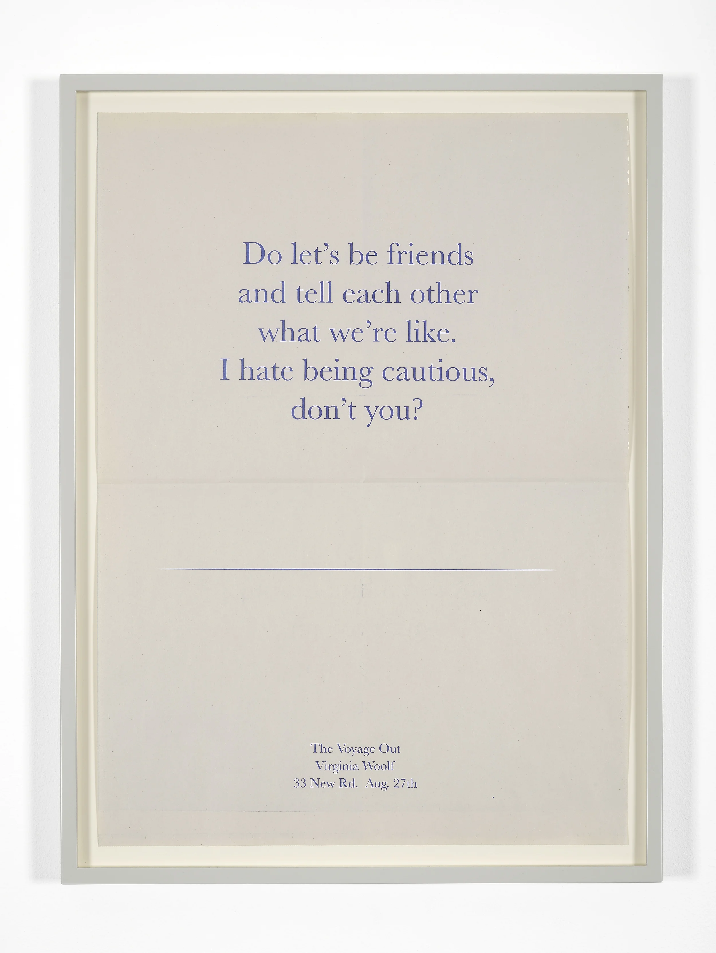 Marc Hundley I don’t call this life do you? or Being cautious 2012 Ink on paper 57.9 x 41.7 cm / 22.6 x 16.4 in