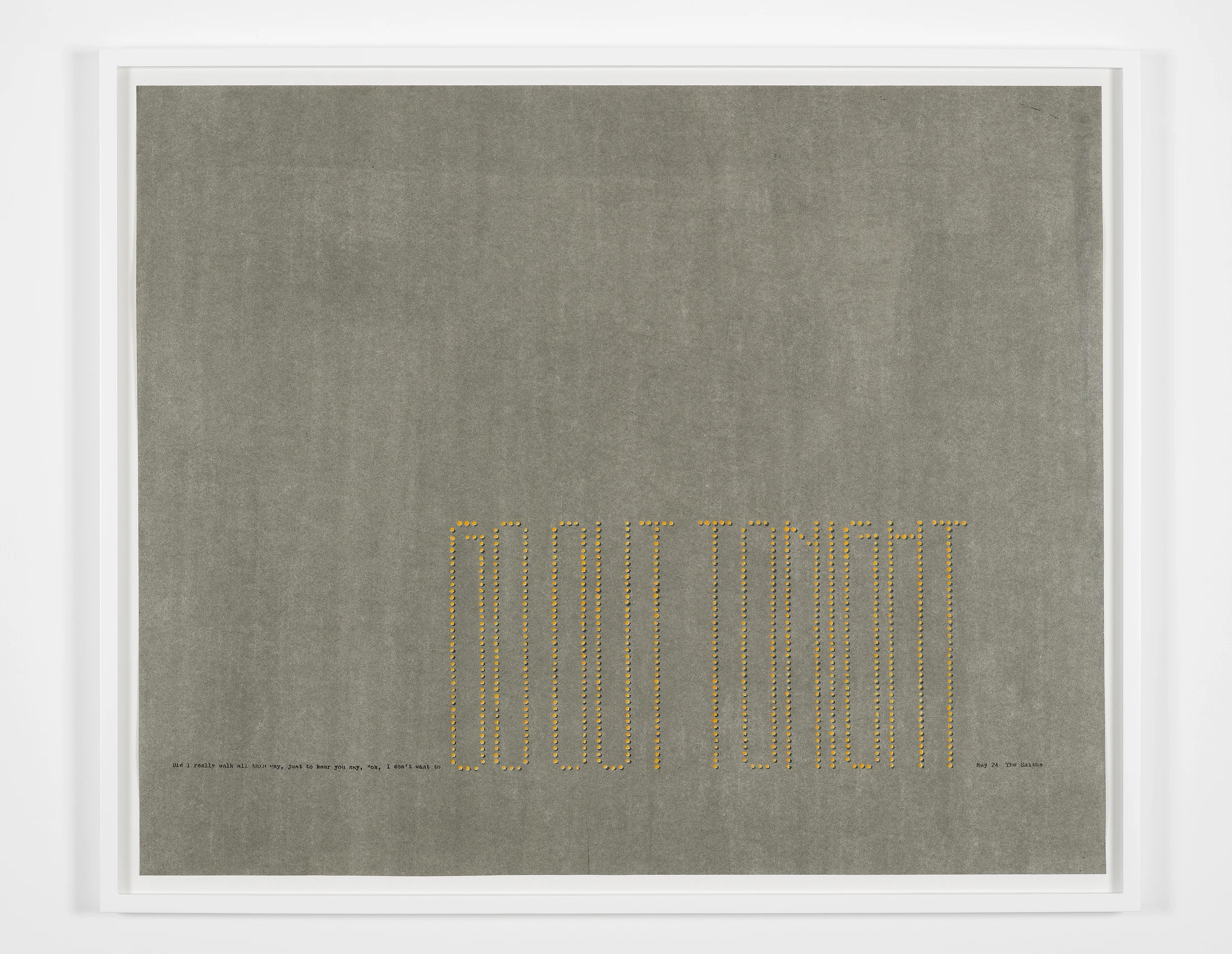 Marc Hundley Did I really walk all this way 2012 Ink, enamel, polyurethane on paper 73.8 x 90 cm / 29 x 35.4 in