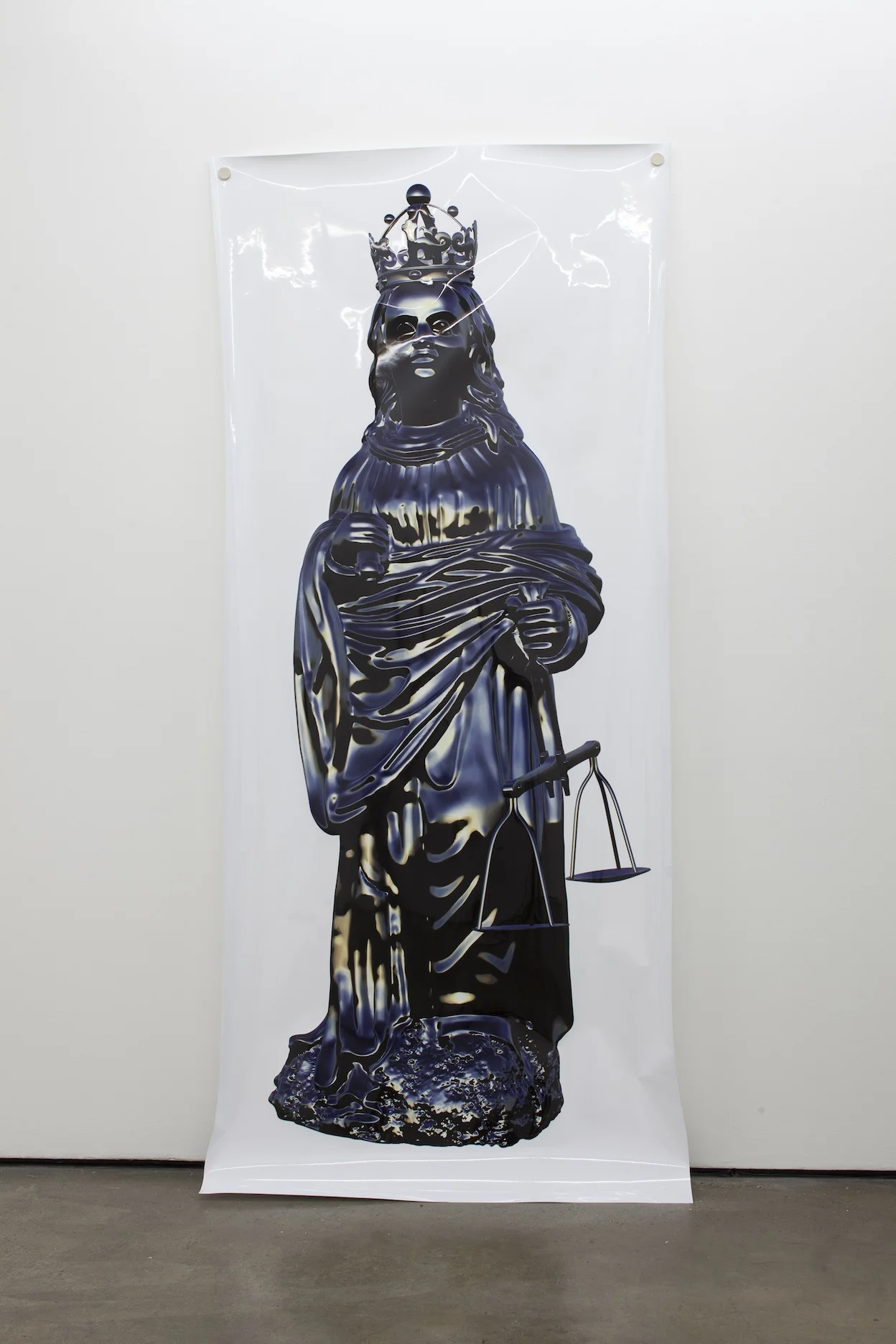 Oliver Laric Maria Justitia 2011 Clear coated fine art inkjet print on ultra glossy paper 250 x 110 cm 
