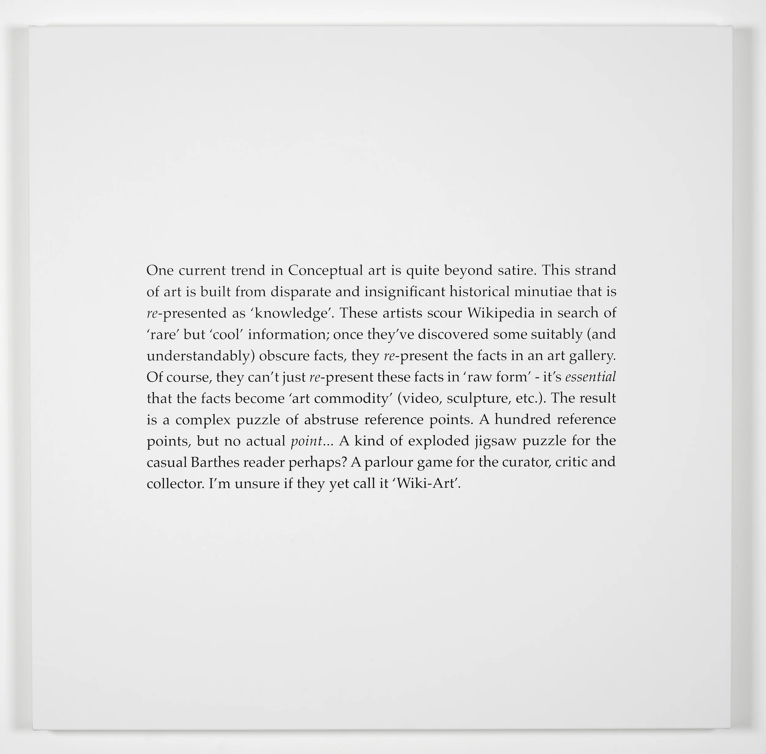Scott King Art and Politics: A Reappraisal 2011 Screenprint on canvas: 90 x 90 cm / 35.4 x 35.4 in
