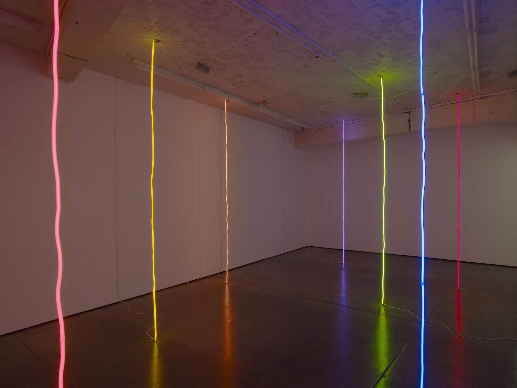 Untitled (Lines) 2011 Neon 7 Parts: Dimensions variable