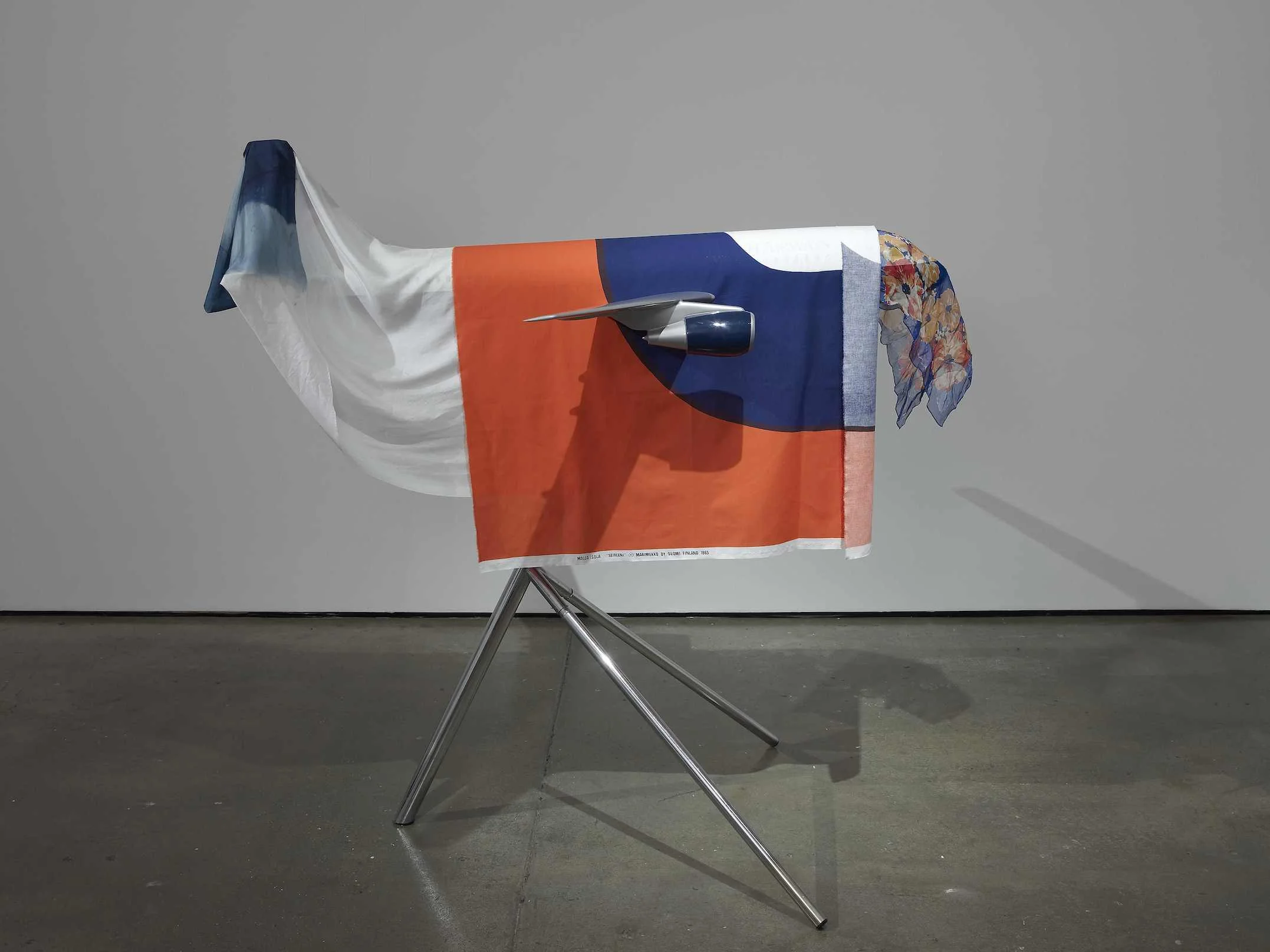 Lady Elephant 2010 Fabric, scale model airplane, stand 150 x 144 x 132 cm / 57 x 52 x 59 in