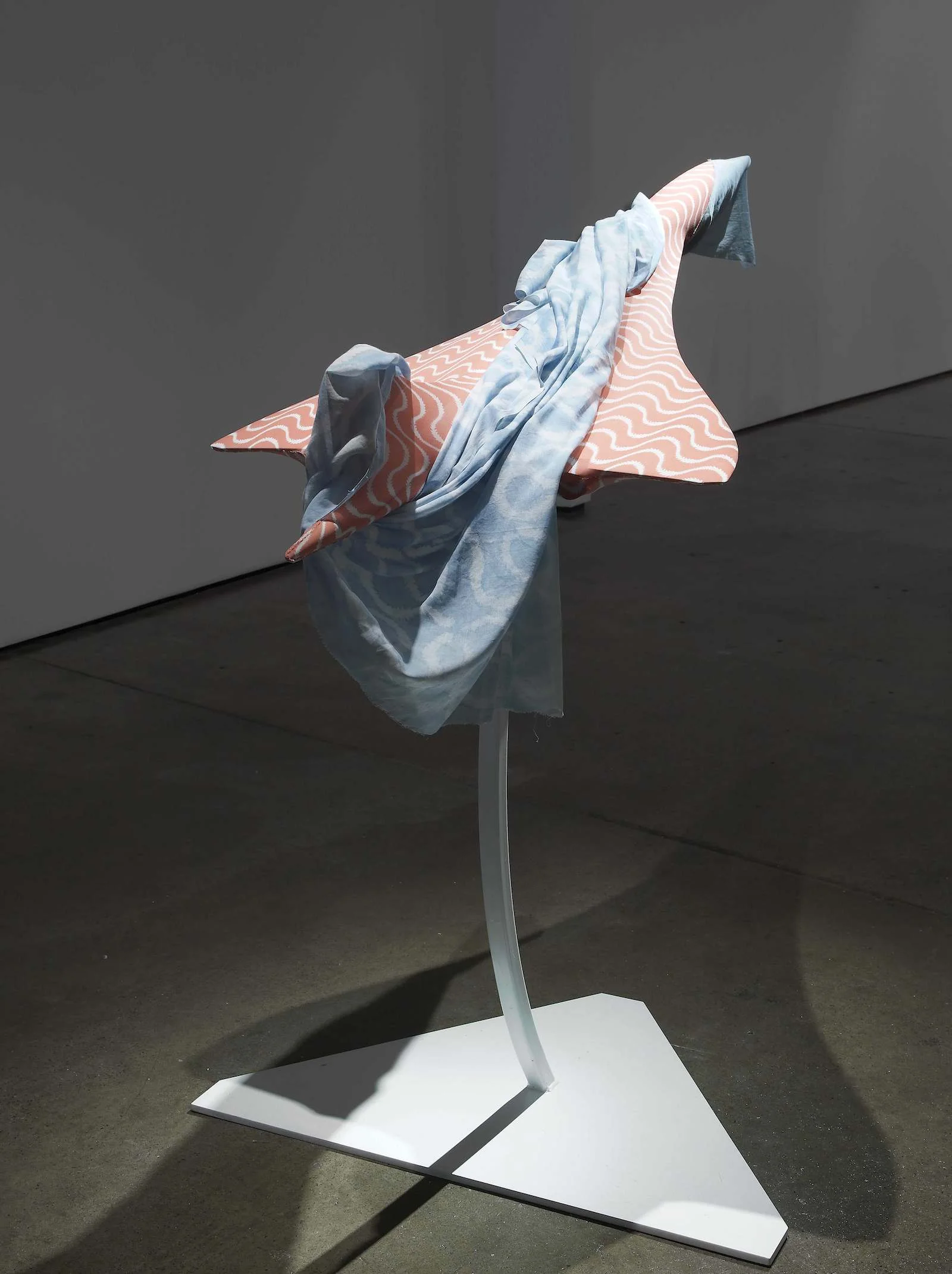 White Elephant (Pirate) 2010 Fabric, scale model airplane, stand 134 x 172 x 78.7 cm / 53 x 68 x 31 in